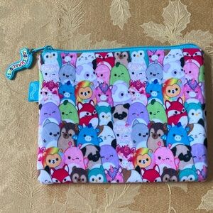 Squishmallows Multicolor Zippered Pouch